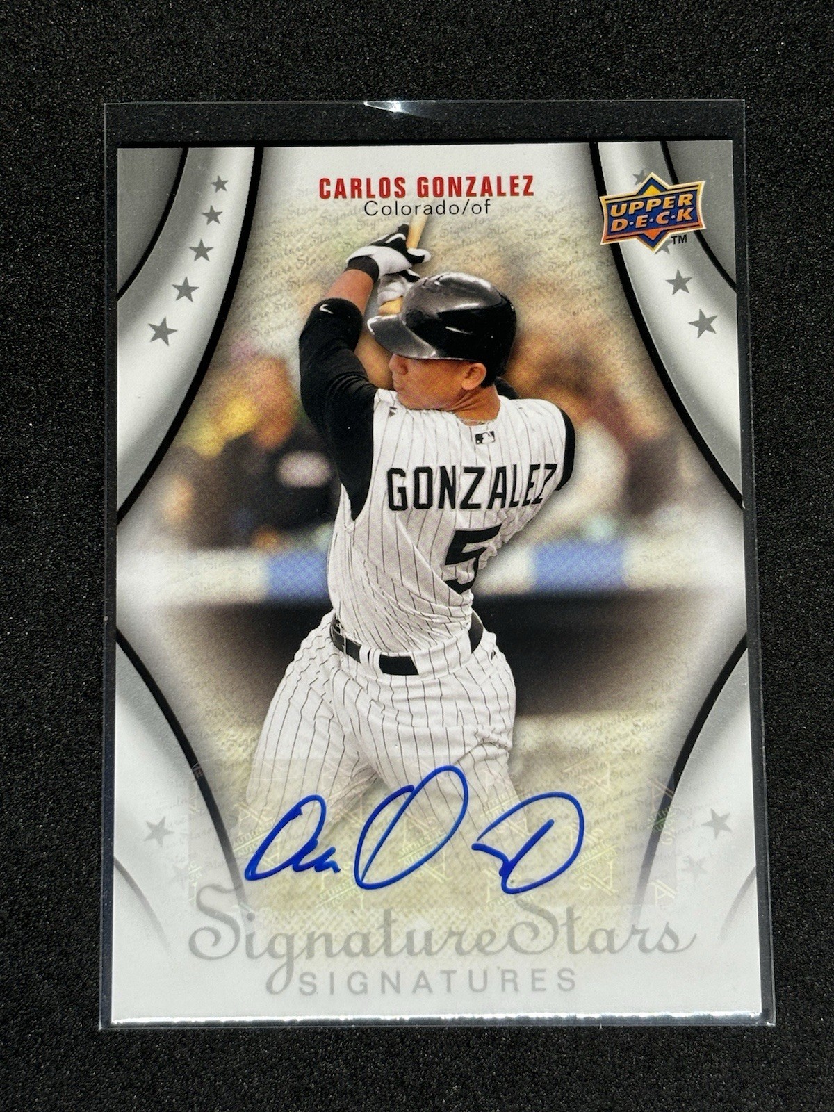 2009 Upper Deck Signature Stars Signatures Carlos Gonzalez #140 Auto