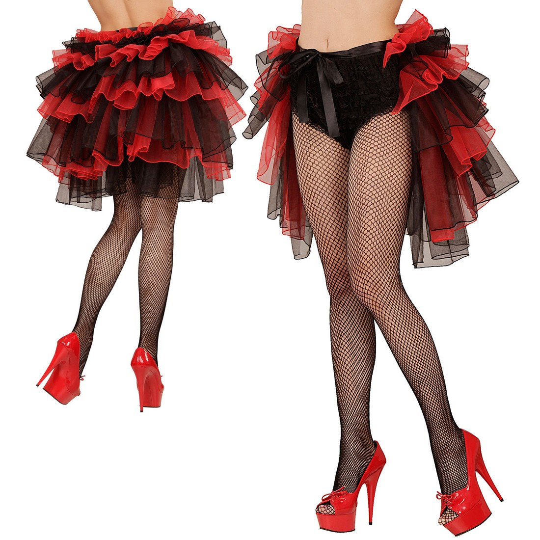 Falda con volantes enagua falda gótica de mujer Can Can falda con volantes burlesque