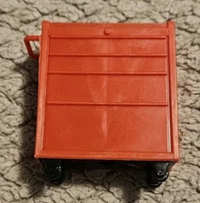 Mini Toy Chest 2.25 Inches Tall Red