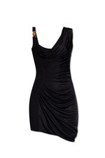 VERSACE Black Draped Dress New And Authentic