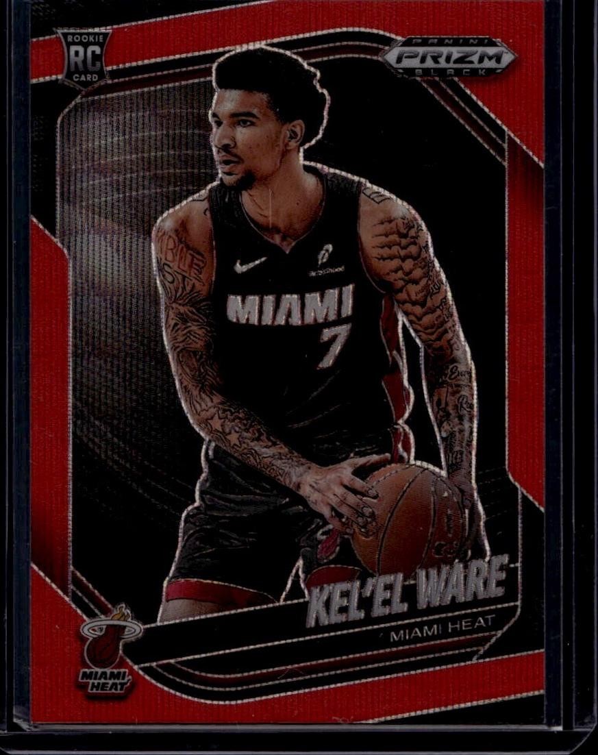 2024-25 Panini Prizm Black #156 Kel'el Ware Ruby Wave