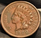 1900 1C BN Indian Head Penny Cent! Nice Details!