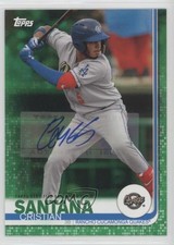 2019 Topps Pro Debut Green Auto 42/99 Cristian Santana #24 Auto 4z8