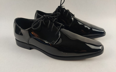 Joseph Abboud Shoes Black Patent Leather Mens 11.5M Wedding Formal Tuxedo Dress