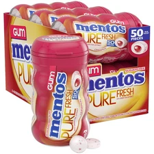 Mentos Pure Fresh Sugar Free Chewing Gum Variety Pack 50 Count 6 Bottles