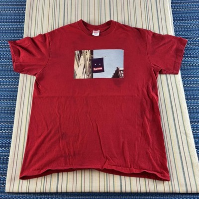 Supreme Shirt Mens Medium Red Store Flag Photo Tee Box Logo