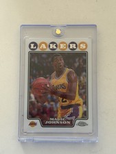 Topps 2008-09 Chrome Magic Johnson #171 Los Angeles Lakers Career Highlights