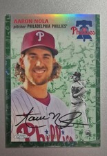 2023 Topps Chrome Platinum Anniversary - Aaron Nola #306 Platinum Toile White &