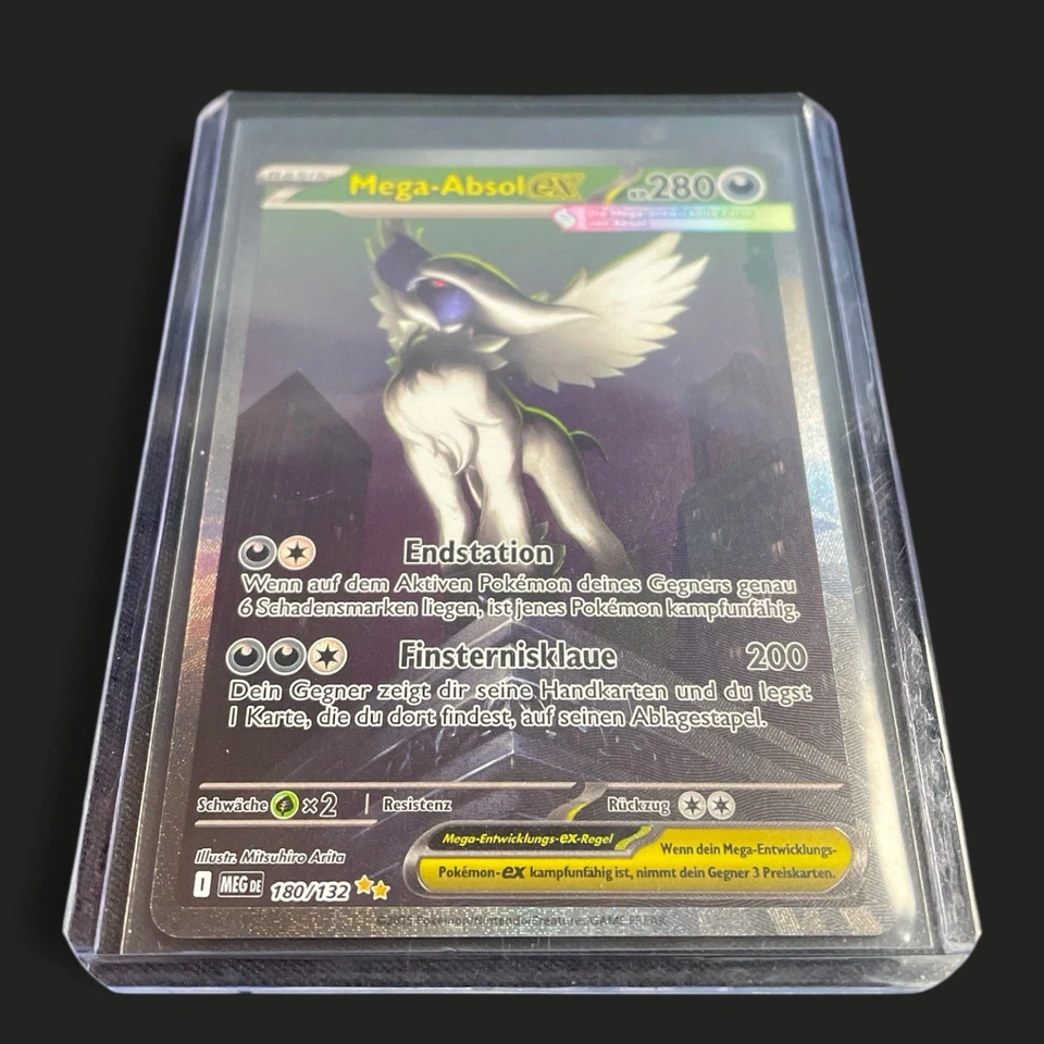 Pokemon Mega Absol ex MEG 180/132 SIR - Mega Entwicklungen Deutsch Boosterfrisch - Bild 3 von 3