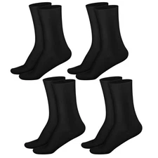 4 Pairs Black Merino Wool Liner Sock Warm Unisex Wool Boot Liner Socks for Wi...