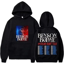 Benson Boone merch 2025 American Heart Tour Hoodie Shirt S-3XL