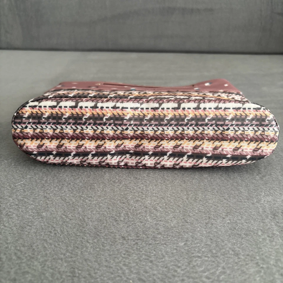 Bolsa cosmética Sonia Kashuk rosa com zíper e bolsa de 3 compartimentos - rosa Houndstooth - Imagem 3 de 4