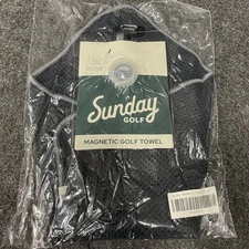 SUNDAY GOLF Loma Magnetic Golf Towel, Black TWL203