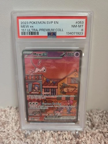 PSA 8 Mew ex #053 Scarlet & Violet 151 Ultra Premium Collection