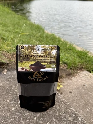 BRIT LANKA Activated Charcoal Powder 100% Pure A Grade | Natural Coconut Shells 100g | UK