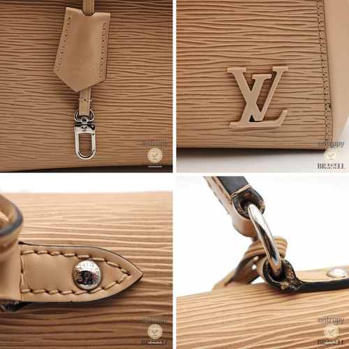 LOUIS VUITTON Cluny MM M42050 2way Hand Bag Beige Epi Leather 【ImportFeeFREE】 - Picture 9 of 18