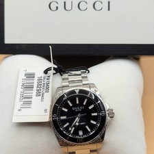 Gucci Dive Watch YA134302 136.4. Stainless Steel. 32mm. Box & Tags. Working