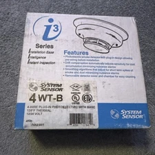 System Sensor 4 WT-B 4 Wire Smoke Detector With 135 Degree Heat