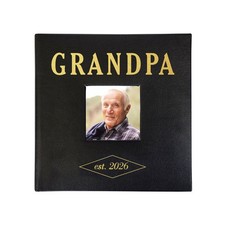 Grandpa Est. 2026 Photo Album 200 4x6 New Grandpa Father's Day Gift