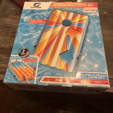 Cipton Inflatable Floating Cornhole Set Toss for Pools 2 Targets, 8 Water Bags