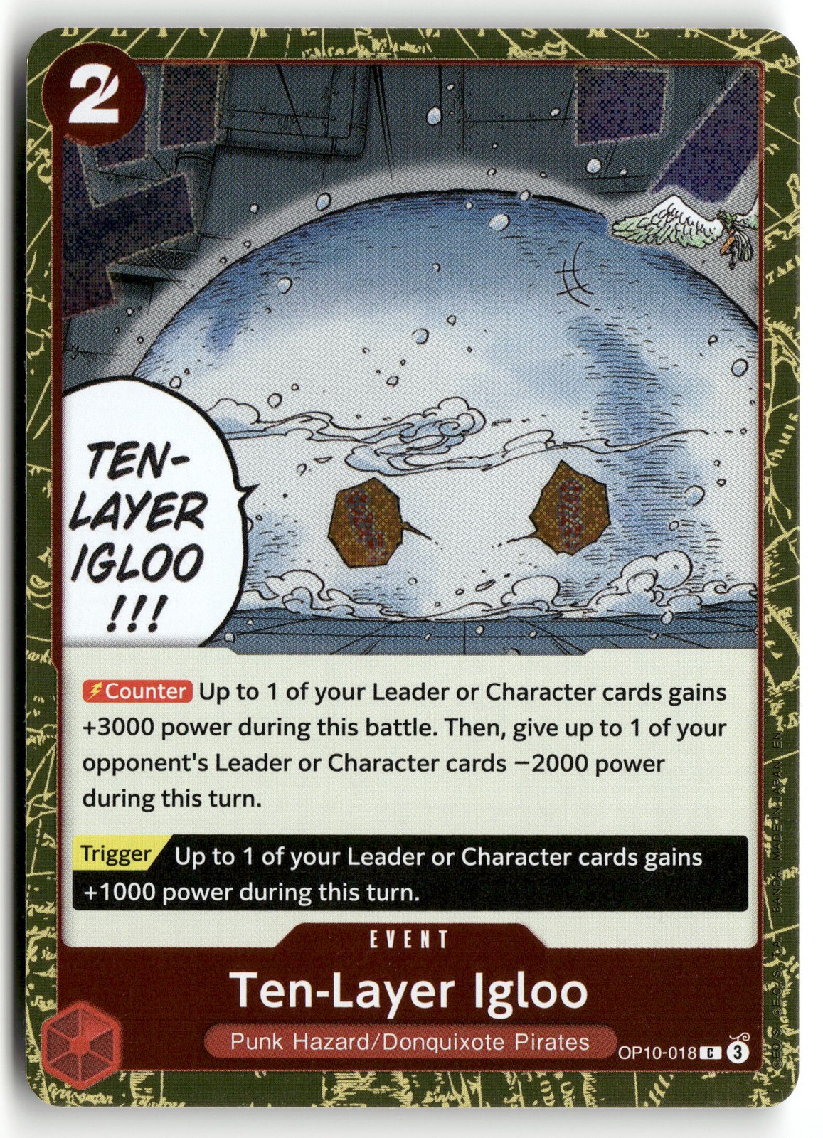 Ten-Layer Igloo (Pirate Foil) C Premium Booster -The Best- Vol. 2 OP10-018
