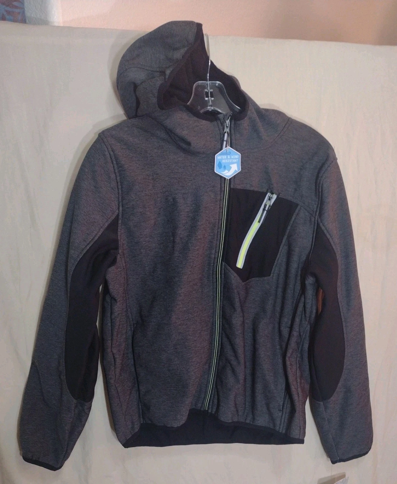 Pacific Trail Outdoor Hooded Jacket – Boys Youth L (14/16) NWT Unisex Gray/Black