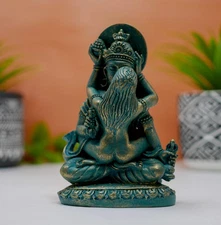 Tantric Yab Yum Buddha | Shiva Shakti Union Clay Handmade Statue - 4" Tall