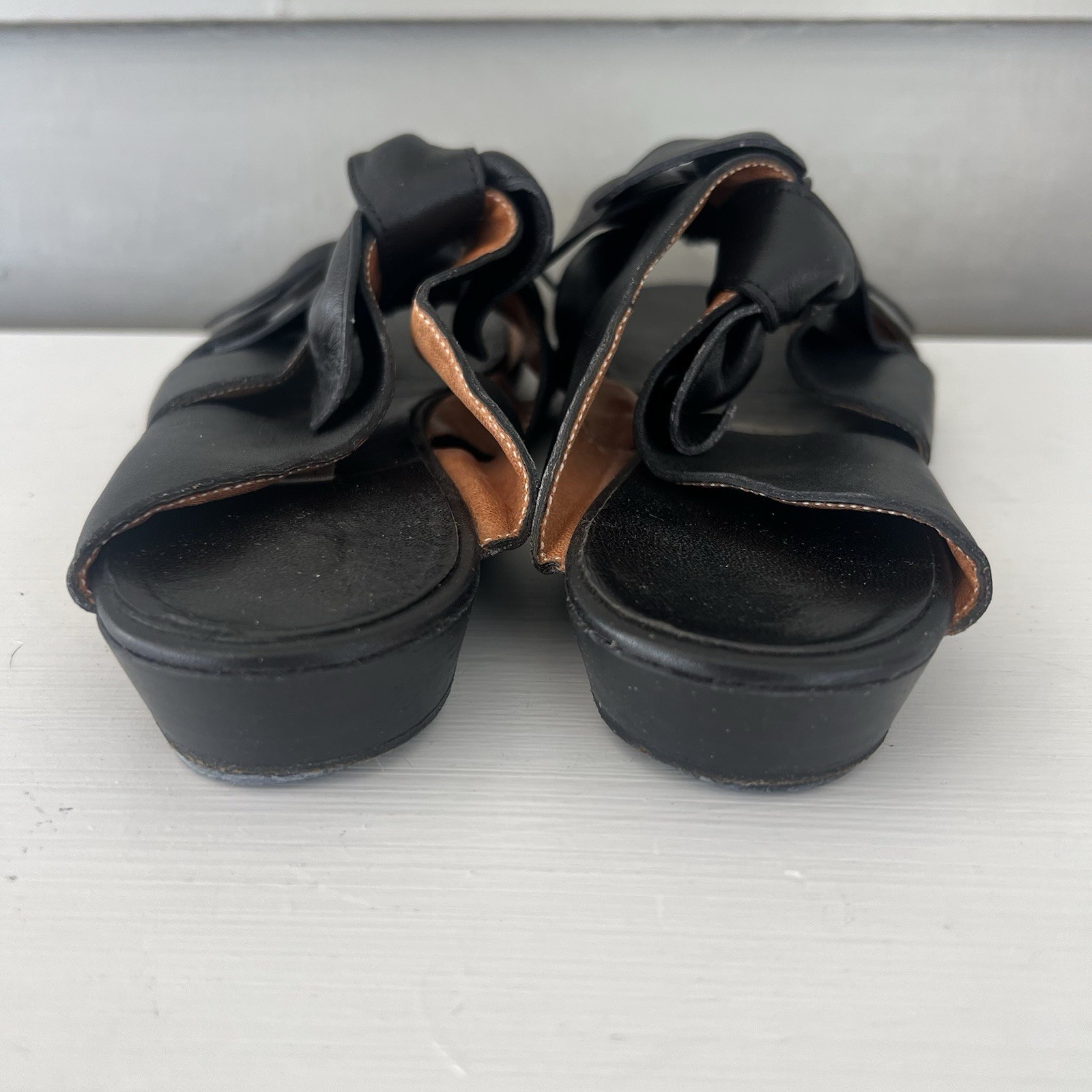 Accessoire Diffusion Black Strap Bows Sandle Pari… - image 5