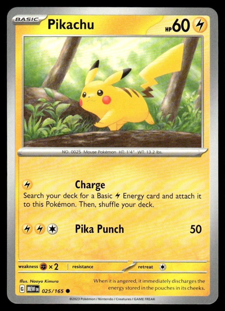 Scarlet & Violet Series - Scarlet & Violet - 151 Pikachu Common #25