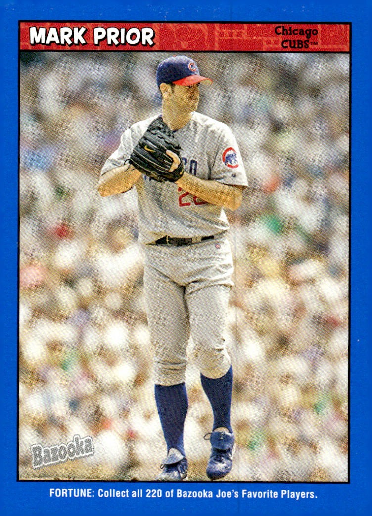 2006 Bazooka #94 Mark Prior Blue Fortune