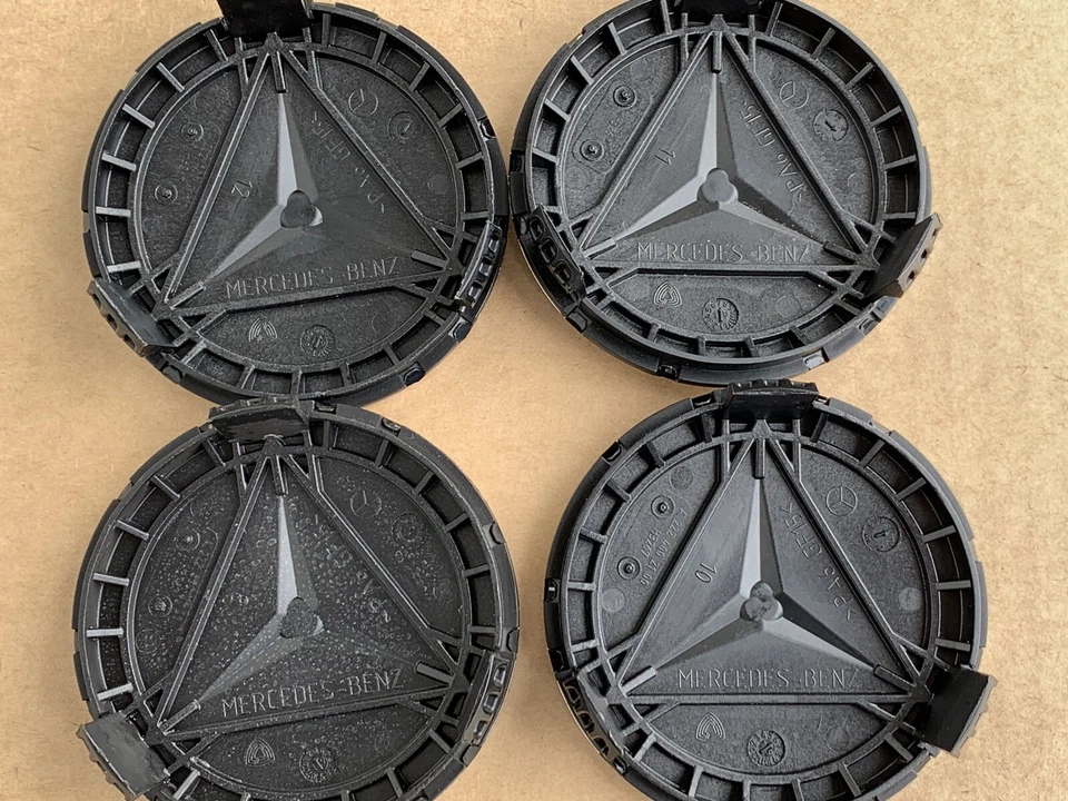 4x Mercedes Rad naben Kappen Felgen Zier Deckel Emblem GL GLK GLS GLA GLB GLE - Bild 2 von 4