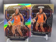 Stephanie Jones - 2022 Prizm WNBA - Silver Prizm And Base #124 - Mystics