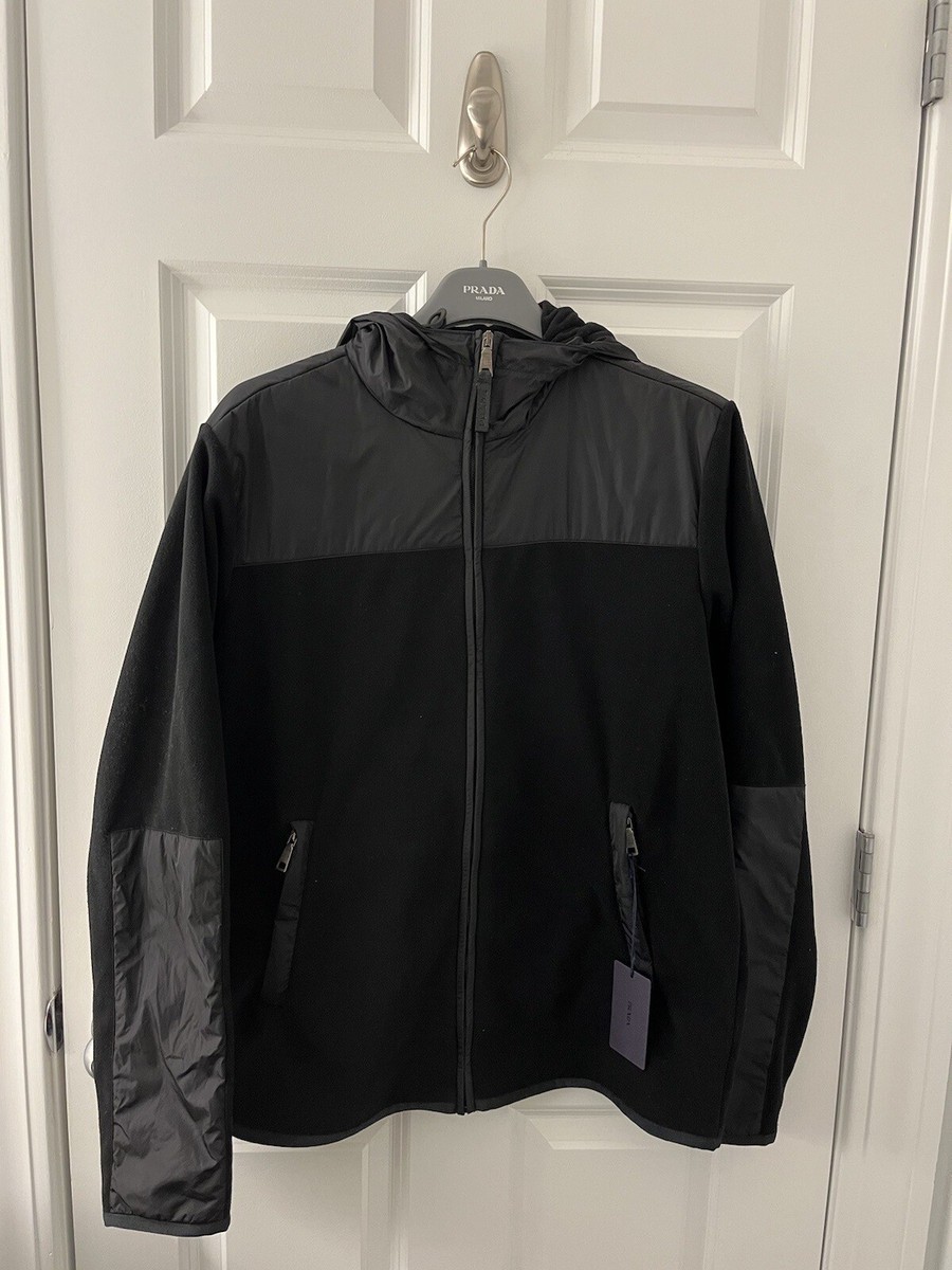 Prada Black Zip Up Hoodie/Jacket - Large | eBay