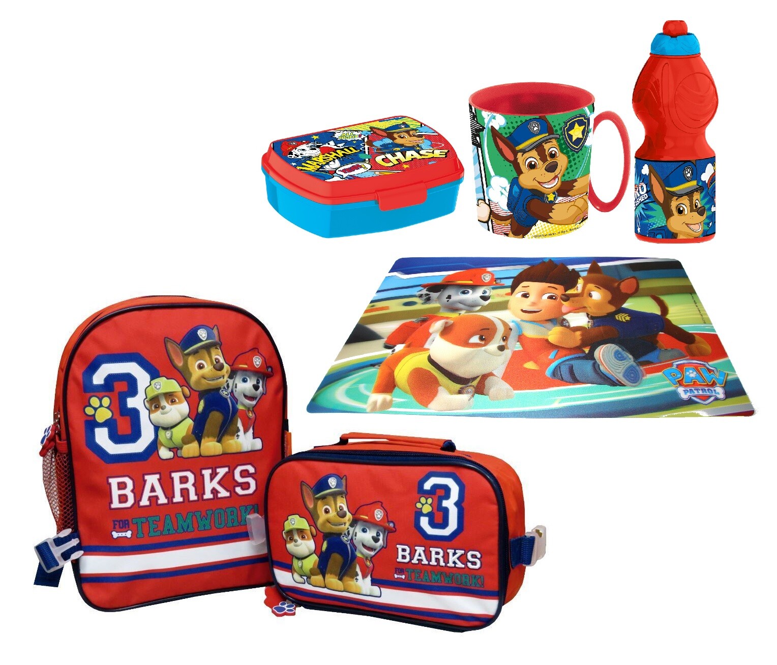 PONY Paw Patrol Barks Zainetto Zaino Borsa Termica Portamerenda Borraccia Bambino