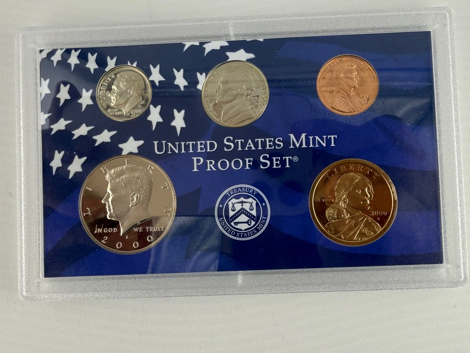 Juego de prueba revestido 2000 EE. UU. Como nuevo embalaje original del gobierno certificado de autenticidad OGP Foto 2 de 4