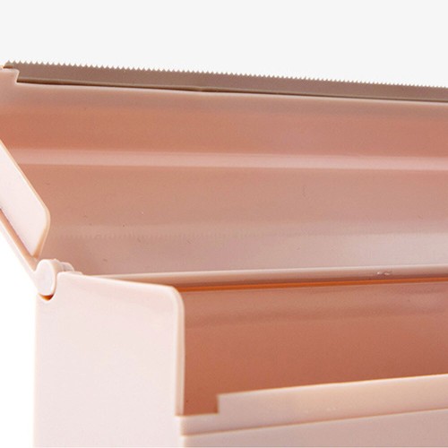Food Wrap Dispenser Plastic Cutter Foil Cling Film Storage Holder Box Kitchen ES - Picture 9 of 21