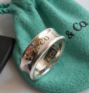 Tiffany & Co. Concave Ring 1837 Collection Sterling Silver 925 Size 6.5