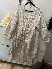 Nina Kendosa Made Paris Linen Hi Low Jacket M/l