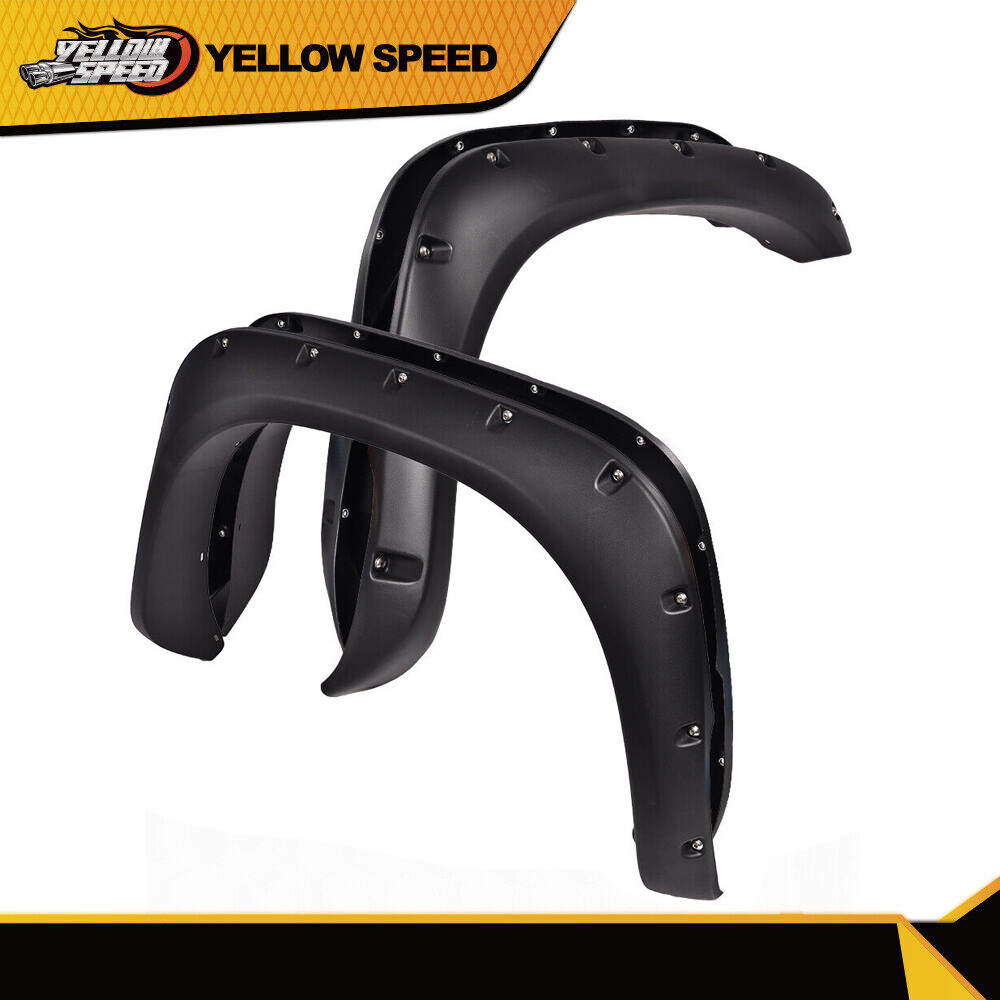 Fit For 02-08 Ram 1500 03-09 Ram 2500/3500 Pocket Rivet Style Fender Flares 4pcs