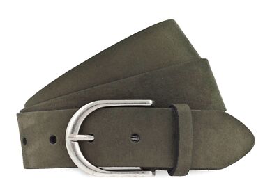 Vanzetti 35mm Belt W100 Gürtel Suede olivgrün
