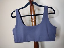 GapFit Recycled Power women's size XL lined sports bra plum color elastic band