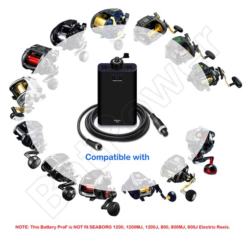 Batería de carrete de pesca eléctrico Daiwa TANACOM 1000 750 500 7800mAh-15000mAh - Imagen 5 de 32