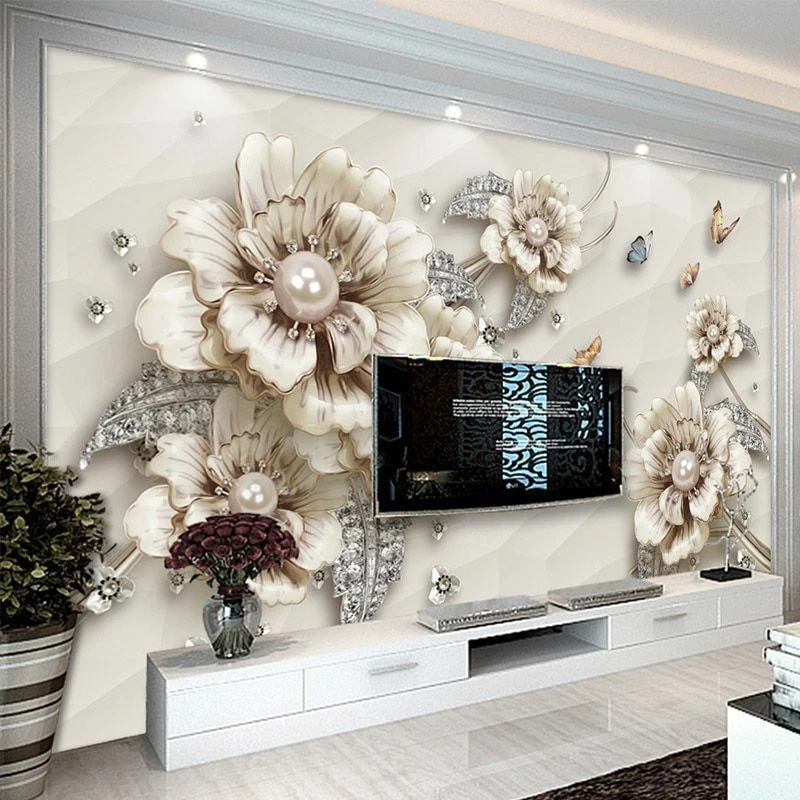 3D Wallpaper Photo Wall Murals Living Room Luxury Background Wall Painting  Decor | Ebay