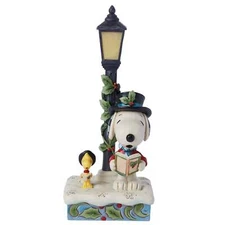 Jim Shore Snoopy & Woodstock Lamp Post 6015032 Peanuts NEW 2025