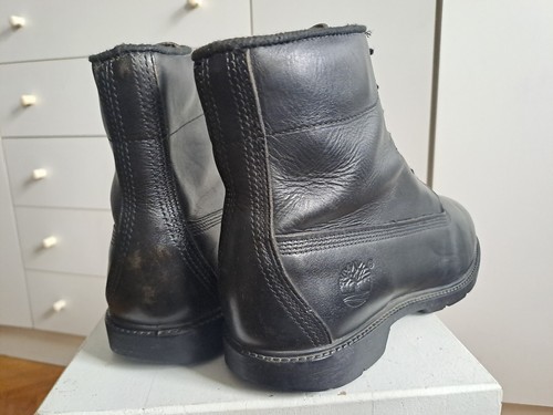 Stivali vintage Timberland made in USA UK10 US11 44 45 neri 7 fori - Foto 10 di 20