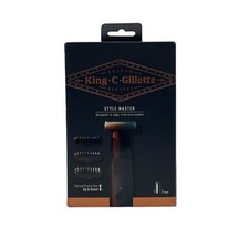 King C. Gillette Style Master Bart Trimmer mit 1 4D-Klinge und 3 Kammaufsätze