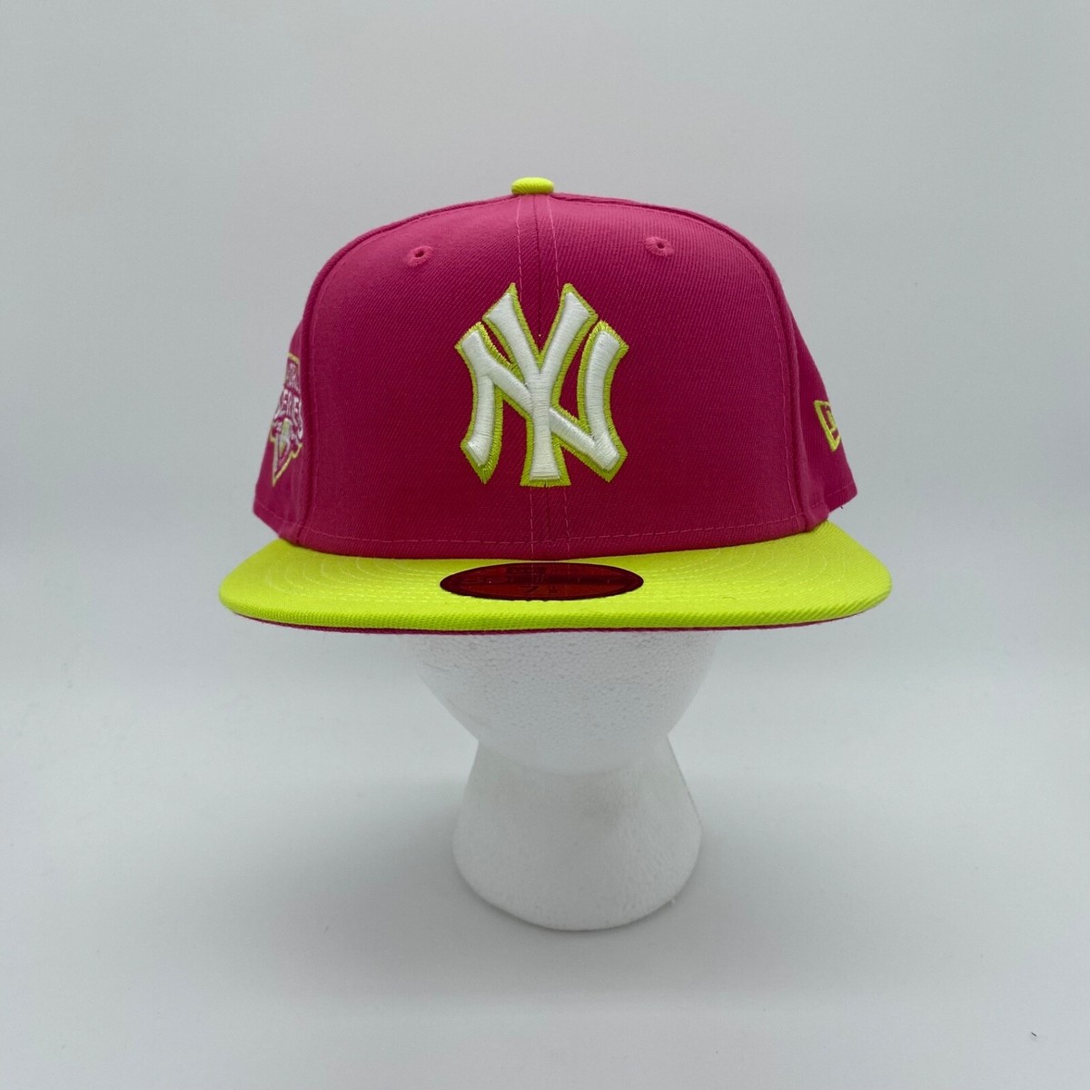 New Era 59Fifty New York Yankees MLB Snapback Hat Cap Pink Size 7