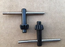 (2) 1/4”-3/8” Drill Chuck Key Century Tool (identical Keys)  11 tooth