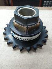 Tsubaki 40B22 Sprocket 22-Tooth 40 Chain Plain 1-3/4" Bore with 1" Bushing