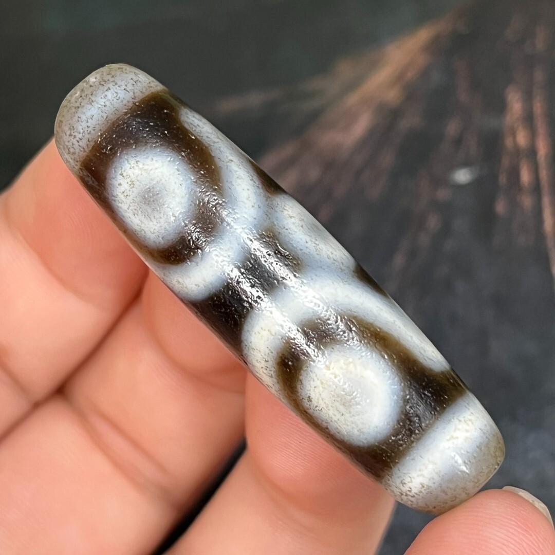 その他 dzi Pure Tibetan Buddhism Agate 6 Eyes Totem Dzi Bead Amulet